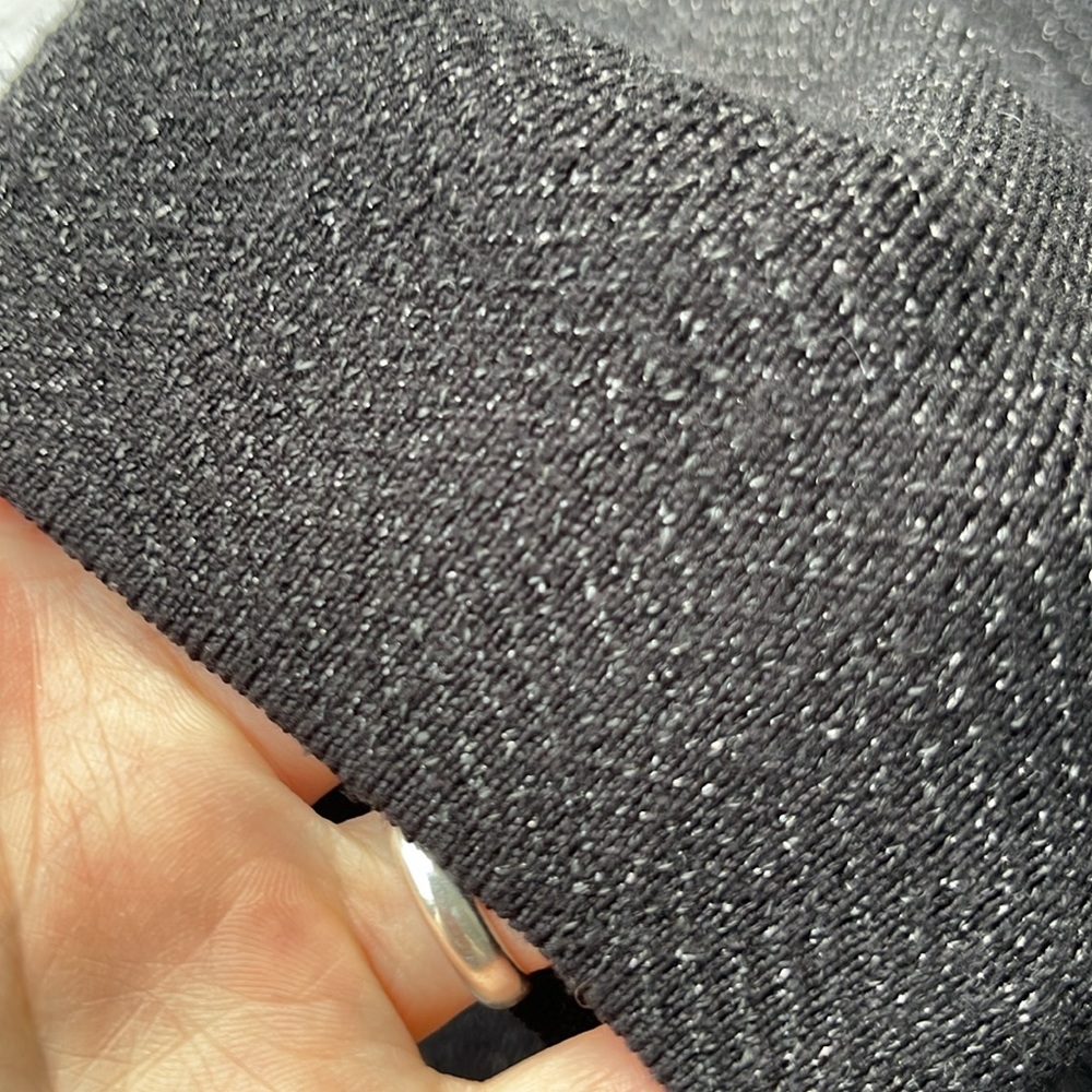Express black sweater blazer with herringbone pattern, size XS. - Picture 5 of 7